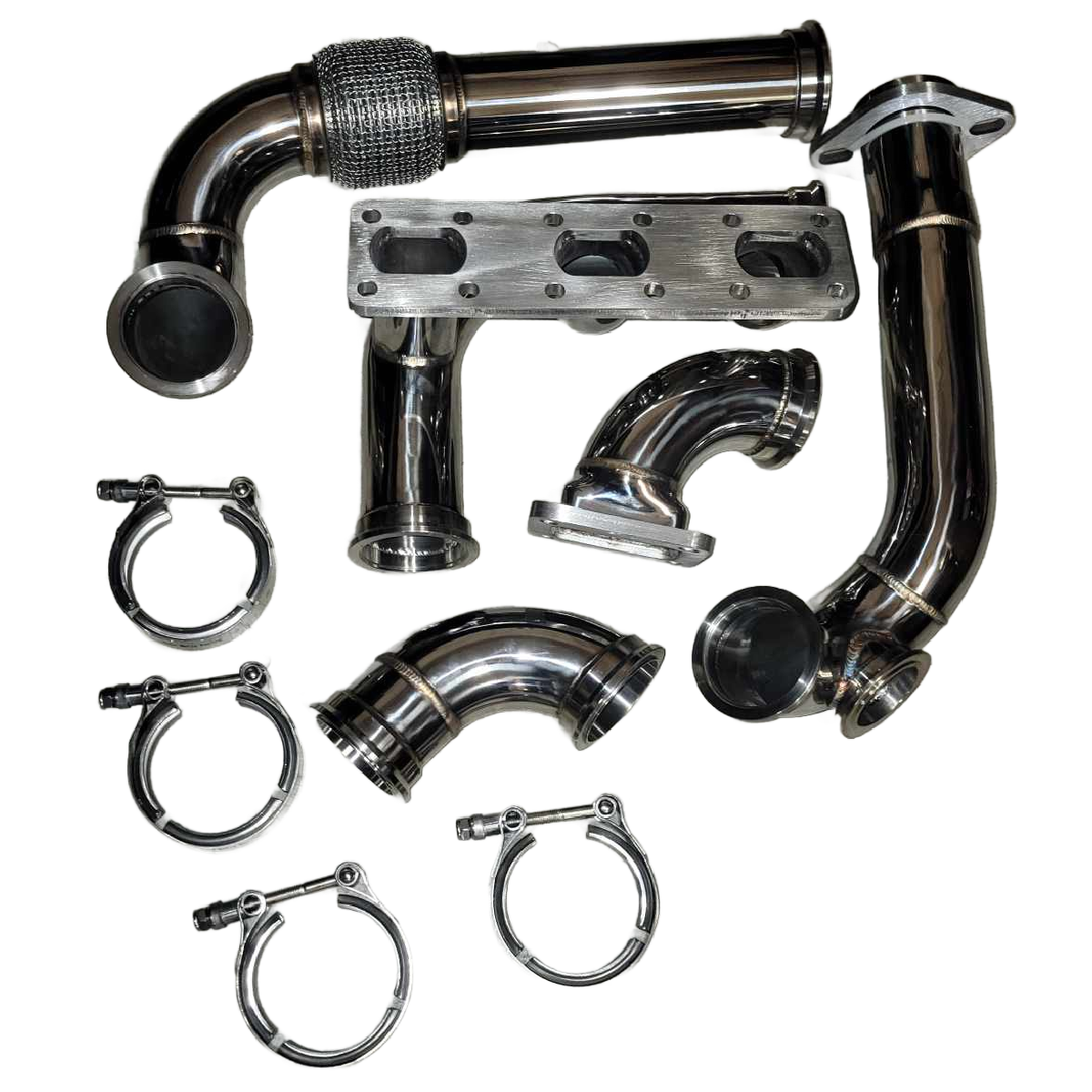 3.7L V6 Engine Bay Hot Side of Turbo Kit