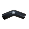 AMR 3in - 3in 45 Degree Silicoune Coupler Long Legs - Black
