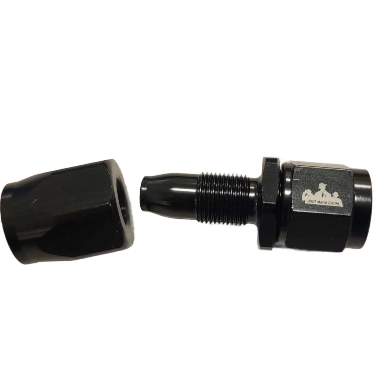 '-6AN Straight Swivel Hose End Black Mafia Fitting