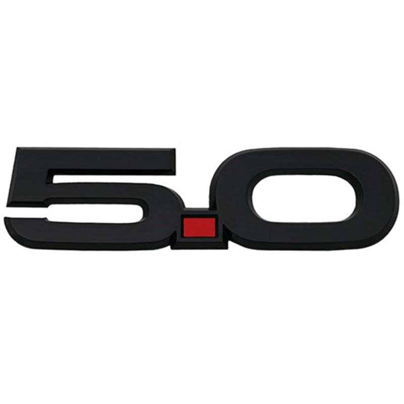 Ford Mustang 5.0L Fender Emblem Black