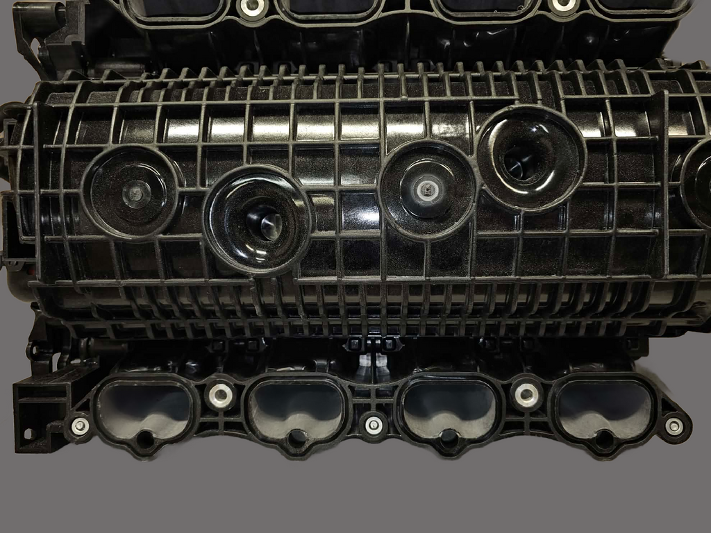 AMR Ported 2021 mustang GT Manifold (Polished Black Finish Runners)